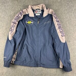 Vintage Chase Authentics Jimmie Johnson 48 NASCAR Jacket Zip Up Men Large Racing